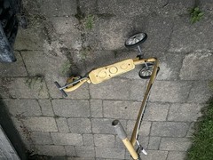 Vintage Yellow Honda Kick N Go Scooter Made in Japan 1970s