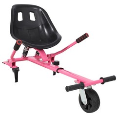 Hoverboard Go-Kart Seat Attachment, Adjustable Frame, Pink