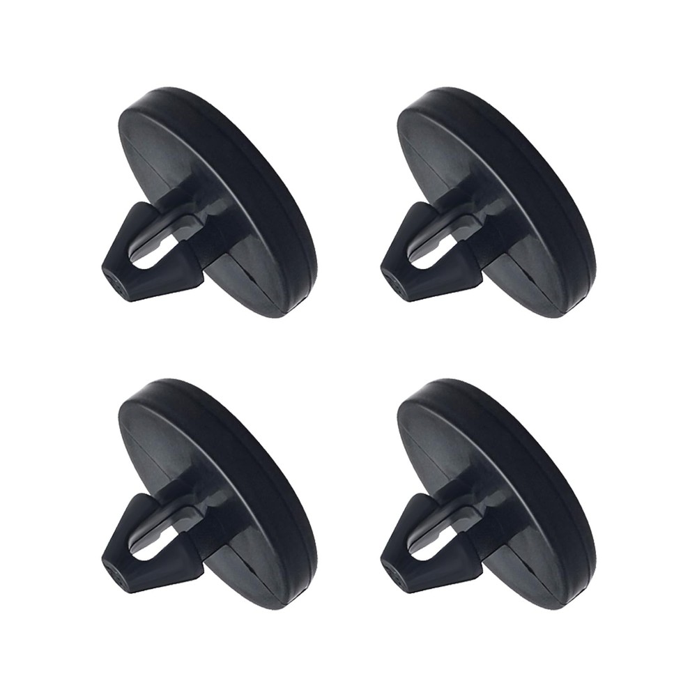 4 PCS Brake Pedal Pad and Light Switch Stopper Black