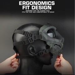 Airsoft Full Face Lurker Mask Paintball Protection Halloween Cosplay Costume BCP