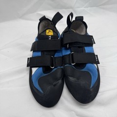 Tenaya Indalo Climbing Shoe 8 USM Sky Blue Black Hook and Strap Closure Spain