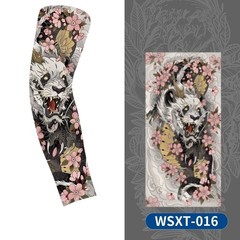 1Pc Seamless Koi Tattoo Arm Sleeve Cooling UV Sun Protection for Sports
