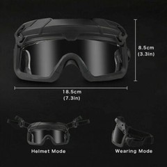 Mens Tactical Safety Goggles Anti Fog Army Protection Military Airsoft Goggles