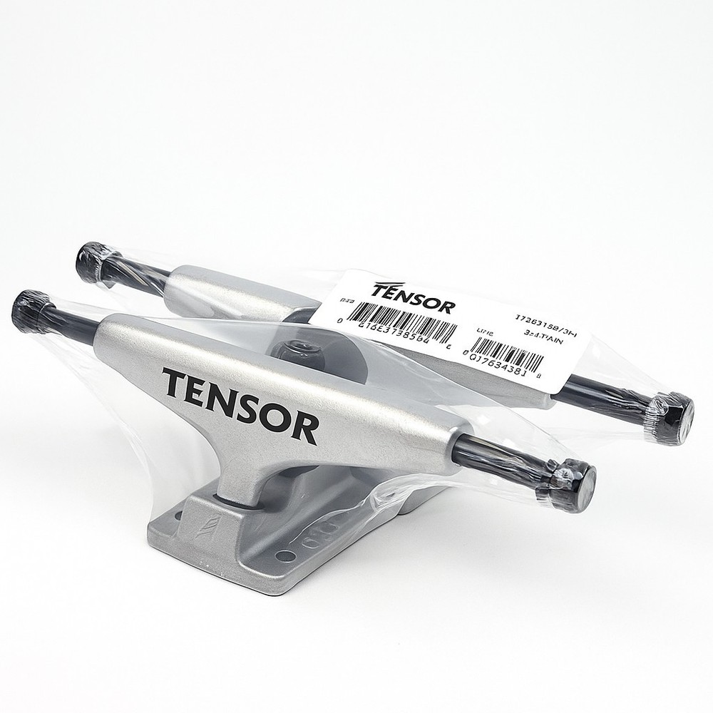 Tensor Mag Light Lo Skateboard Trucks 5.25 Silver Pair Lightweight Magnesium New