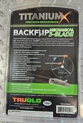 TruGlo – Titanium Mechanical Broadhead – 3 Blade – 100gr – 1.5″ cut