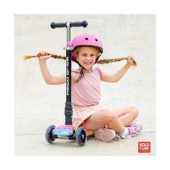 Big Fold | Three Wheel Scooter for Children Ages 5-10 Years | LED Wheels with…