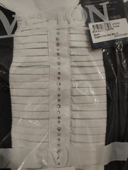 Ovation Elegance Grace Ladies Long Sleeve Show Shirt XS- Black And White NWT