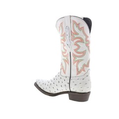 Dingo Outlaw DI-115 Mens White Leather Pull On Cowboy Western Boots 9