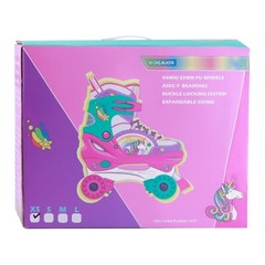 4-Pejiijar Rainbow Unicorn Kids Roller Skates for Girls Toddler Ages 2-4 5-8 …