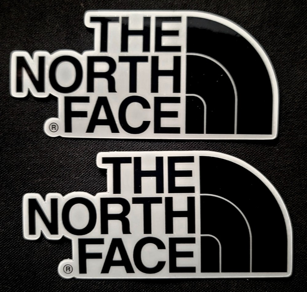 NORTH FACE STICKER «BLACK & WHITE» (QUANTITY 2 PER ORDER) 3 1/2 X 1 3/4″ GLOSSY