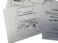 Sheridan Dealer PMI VM68 P68 KP3 Pump Paintball Gun Operator Manual Part Diagram