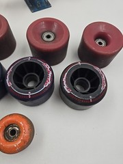 Misc . Skateboard Wheels And Bearings Condition Unknown