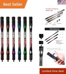 Archery Side Rod with Removable Weights – Perfect for Recurve & Compound Bow