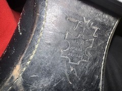 Tony Lama Black Leather Western Equestrian Cowboy Boots