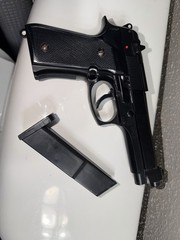 Classic Army Black Airsoft Pistol with Magazine Included