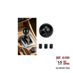 Black Aluminum Alloy Round Ball Gear Shift Knob for Cars