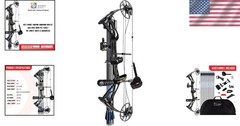 Archery Dragon X8 Bow Package, 18″-31″ Draw, 0-70 Lbs