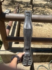 Premier Black Leather Padded Dressage Girth 31 inches