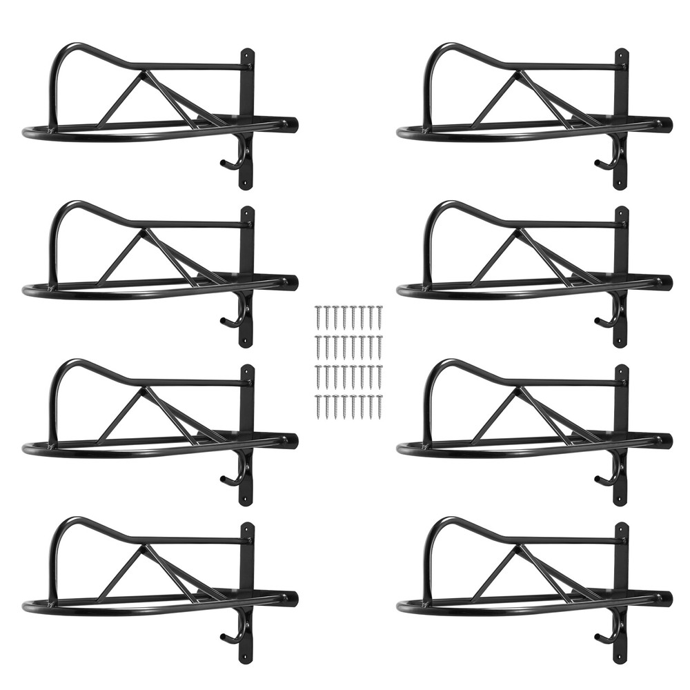 Wall Mount Saddle Rack with Pad Bar 8 Packs Horse Saddle Rack Stand