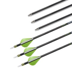 30″ Pure Carbon Arrows Straightness0.003 for Recurve/Compound Bow Hunting Shoot