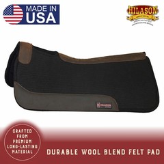 31X32 Made In Usa 100% 1 In Wool Felt Hilason Western Horse Saddle Pad