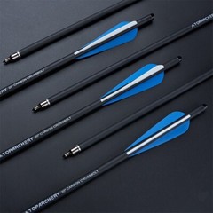 12X Carbon Crossbow Bolts 20in OD8.8MM Half Moon Nock for Archery Hunting Target