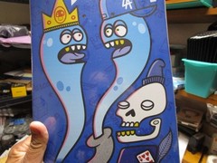 ERMA Skateboard Deck Cartoon Art Design Blue Graphic Art Theme Collector SEALED