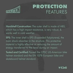 TSG Evolution Multi-Color Skate Bike Helmet, ABS Hardshell, Snug Fit,Low Fit