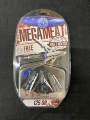 G5 Megameat 125 Grain 2″ Expandable Broadhead 3 Pack BRAND NEW