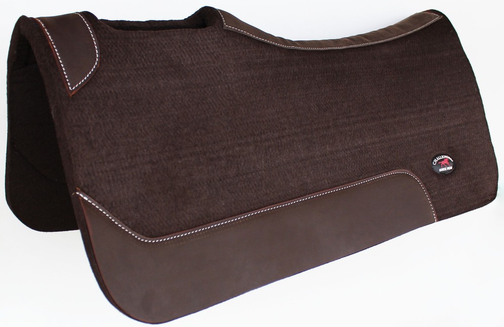 Challenger 32″ Horse Western Contoured Wool Felt Therapeutic Saddle Pad 3981