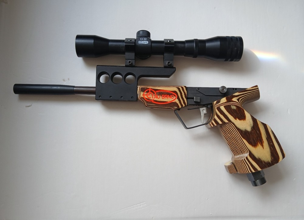 NOS TAU BRNO TAU 7 MATCH COMPETITION AIR PISTOL CZECH REPUBLIC W/ MEOPTA SCOPE