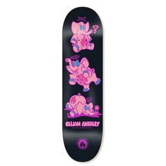 Black Label Skateboard Deck Elijah Akerley Pink Elephants Black 9.0″ x 32.62″