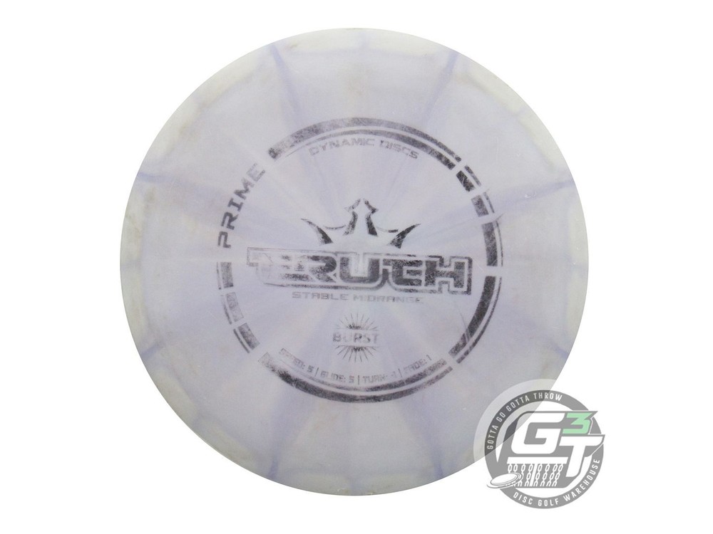 USED Dynamic Discs Prime Burst Truth 174g Lilac Black Stamp Midrange Golf Disc
