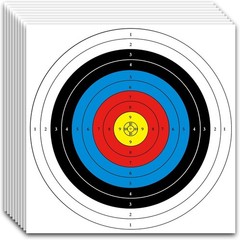 Archery Targets Paper 20pcs 16x16in Practice Targets for Hunting and Training
