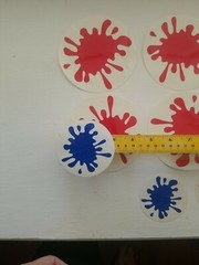Paintball splat STICKERS Paintball lot of 5 stickers