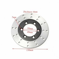 Hydraulic Rear Brake Caliper & Pad Assembly & Disc Rotor For Go Kart Quad ATV