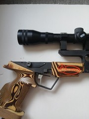 NOS TAU BRNO TAU 7 MATCH COMPETITION AIR PISTOL CZECH REPUBLIC W/ MEOPTA SCOPE