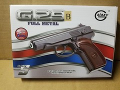 Metal Spring Powered Airsoft Pistol in Black Shoots 6mm BBs G29B