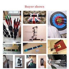 12pcs Archery 30″ inch Carbon Arrows SP500 Outdoor Bow Hunting Practice Target
