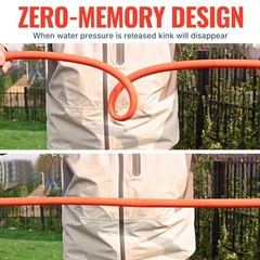 5/8 in x 5 ft Female-to-Female Short Garden Hose, 2-in-1 Dual Use with Solid