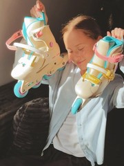 Nattork Inline Skates for Girls Kids Teens Boys Age 4-16, 4 Sizes Adjustable …