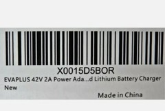 EVAPLUS 42V 2A Power Adapter PowerFast 3-Prong Inline Connector, New In Box