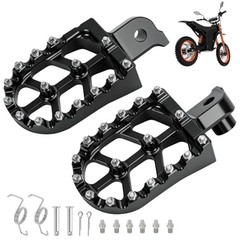 CNC Aluminum Foot Pegs Compatible with Tuttio Soleil01 Electric Dirt Bike