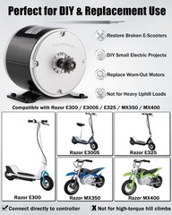 24V Brushed Electric Motor for E Scooter, 350W MotorMX350 MX400 E300 E300S E325,