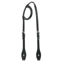 HS Hilason Horse Genuine Leather One Ear Headstall Bridle GS Concho Black
