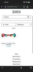 Hover-1 Rebel Hoverboard Multicolor Self-Balancing Scooter