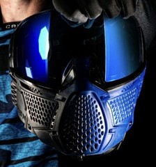 NEW CRBN Carbon Pro Fade Indigo Paintball Airsoft Goggle More Coverage