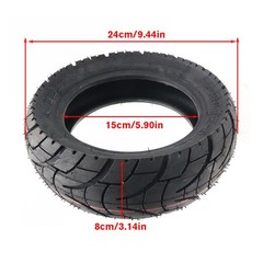 TUOVT 80/65-6 Tire &10×2.5 Tube fit 255×80 & 10×3 Bent Valve Stem Apollo Scooter