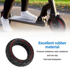 Scooter Solid Tire 10in 10×3 255×80 80/65‑6.5 Red Line Universal For