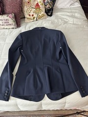 Equiline Women’s Italia Dressage Coat In Navy W Crystal Embellished Buttons 44